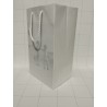 Bolsa forrada con papel de china blanco, fondo con impresión