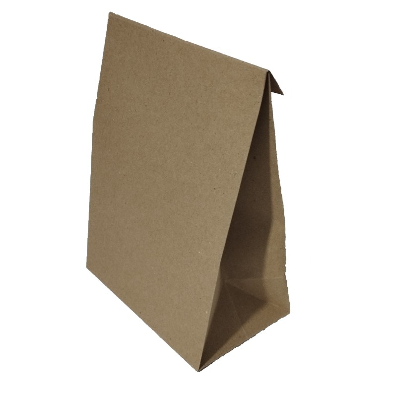 Bolsa en papel kraft sin cordón.