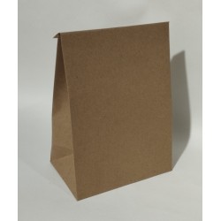 Bolsa en papel kraft sin cordón.