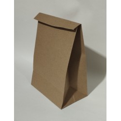 Bolsa en papel kraft sin cordón.