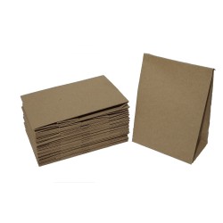Bolsa en papel kraft sin cordón.